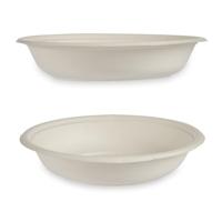 Kinvara diepe wegwerp bordjes - 4x stuks - 750 ml - composteerbaar Kinvara diepe wegwerp bordjes - 4x stuks - 750 ml - composteerbaar
