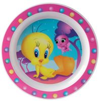 Tweety Plat bord kunststof 22 cm roze - thumbnail