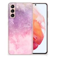 Smartphone hoesje Samsung Galaxy S21 Pink Purple Paint