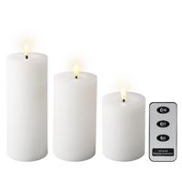 LED Kaarsenset wax 3-delig wit LED Kaarsenset wax 3-delig wit