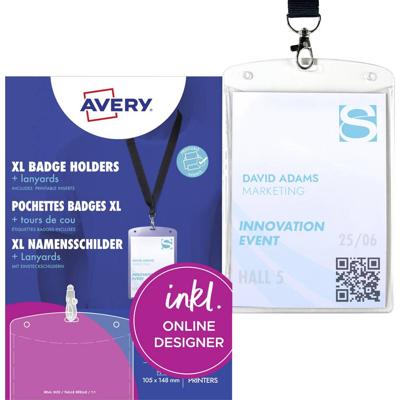 Avery-Zweckform 4834 Naamplaatje (b x h) 105 mm x 148 mm 10 stuk(s)