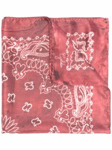 Golden Goose foulard en soie à motif cachemire - Rouge