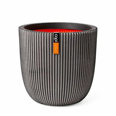 Pot Bol Groove NL 54x52 Antraciet