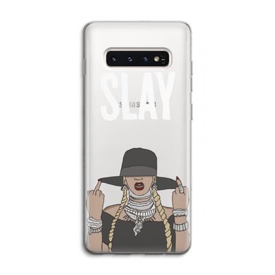 Slay All Day: Samsung Galaxy S10 4G Transparant Hoesje