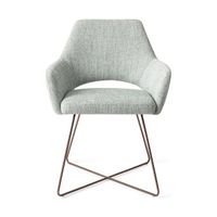 Jesper Home Yanai eetkamerstoel Soft Sage cross rose