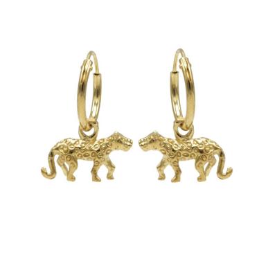 Karma Oorringen Hoops Leopard Goud
