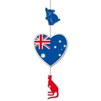 Australie hangdecoratie - 85 x 30 cm - papier - brandvertragend - Landen vlag thema