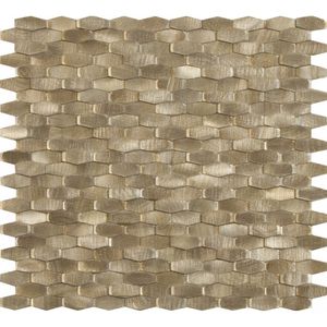 Mozaiek Tegels Dune Halley Gold Hexagon 28.4x30 cm Goud Dune