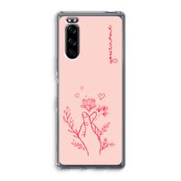 Giving Flowers: Sony Xperia 5 Transparant Hoesje