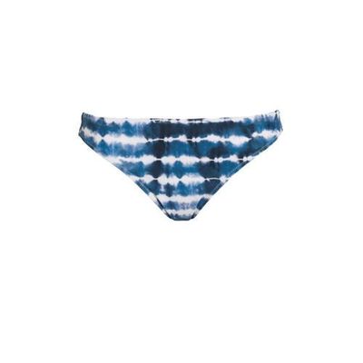 BEACHWAVE tie-dye bikinibroekje blauw/wit