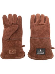 Snow Peak gants Fire Side en cuir - Marron