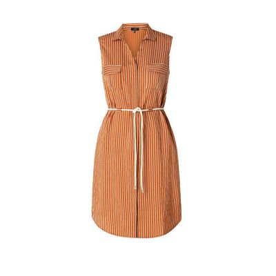 Yest gestreepte jurk Kayna terra Yest gestreepte jurk Kayna terra