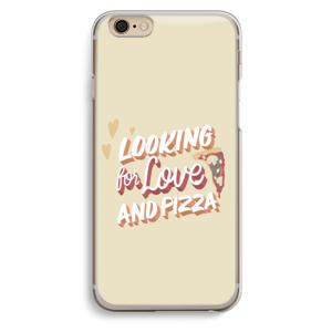 Pizza is the answer: iPhone 6 / 6S Transparant Hoesje