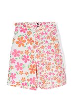 ERL KIDS short de bain à fleurs - Blanc