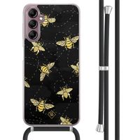 Samsung Galaxy A14 hoesje met koord - Bee happy