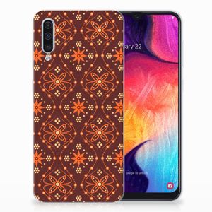 Samsung Galaxy A50 TPU bumper Batik Brown