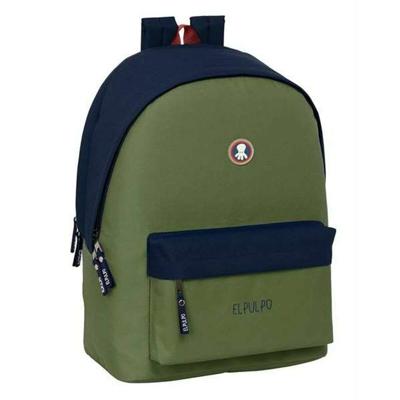 Schoolrugzak El Pulpo Marineblauw Kaki 31 x 44 x 18 cm