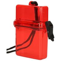 Gerimport opbergbox waterdicht - rood - kleine opberger - 8 x 3 x 11 cm - geldkoker - thumbnail