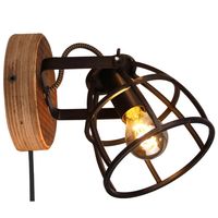 Wandlamp Aperto rond zwart