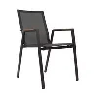 Stapelstoel Buiten Tuin Tarragona Teak Negro Lesli Living