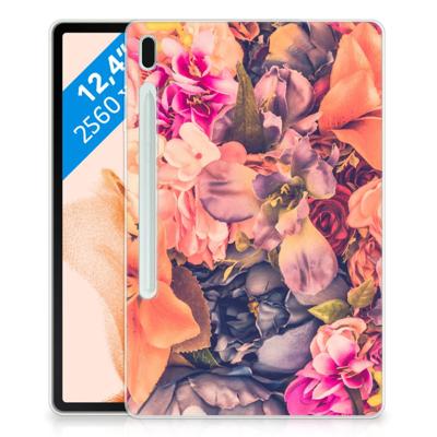 Samsung Galaxy Tab S7FE | Siliconen hoesje | Bosje Bloemen