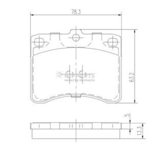 Nipparts Remblokset J3606005