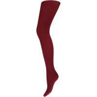 Carnaval verkleed dames panty 60 denier - bordeauw rood - microfiber - thumbnail