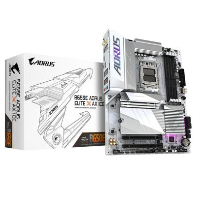 Moederbord Gigabyte B650E AORUS ELITE X ICE AMD B650 AMD AM5 Moederbord Gigabyte B650E AORUS ELITE X ICE AMD B650 AMD AM5