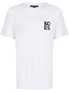 Michael Kors t-shirt en coton à logo imprimé - Blanc