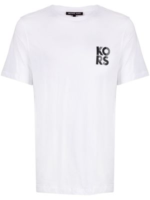 Michael Kors t-shirt en coton à logo imprimé - Blanc