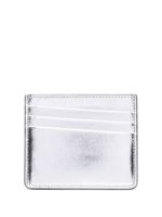 Maison Margiela porte-cartes métallisé à coutures signature - Argent