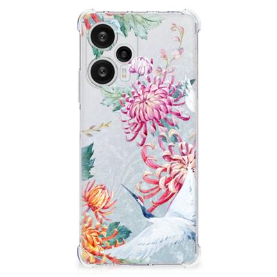 Xiaomi Poco F5 Case Anti-shock Bird Flowers Xiaomi Poco F5 Case Anti-shock Bird Flowers