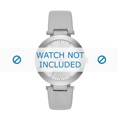 Horlogeband DKNY NY2460 Leder Grijs 10mm