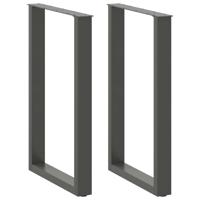 Bartafelpoten 2 st U-vormig 60x(90-91)cm staal antraciet