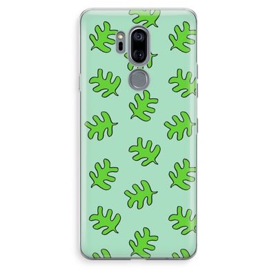 Groene blaadjes: LG G7 Thinq Transparant Hoesje