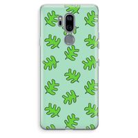 Groene blaadjes: LG G7 Thinq Transparant Hoesje