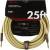 Fender Deluxe Cables instrumentkabel 7.5m geel tweed recht