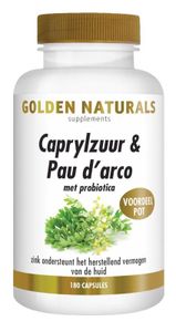Golden Naturals Caprylzuur & Pau d&apos;arco met probiotica
