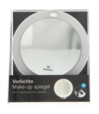 LSP Spiegels Spiegel met licht en zuignap 7x vergrotend