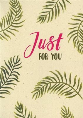 Valentijnskaart &apos;Just For You&apos;
