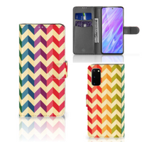 Samsung Galaxy S20 Telefoon Hoesje Zigzag Multi Color - thumbnail