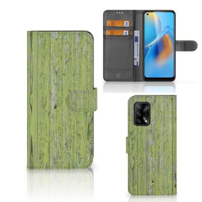 OPPO A74 4G | Book Style Case | Green Wood