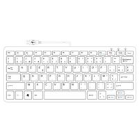 R-Go Tools R-Go Compact Toetsenbord, AZERTY (BE), wit, bedraad - thumbnail