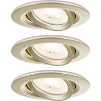 Paulmann 92408 Nova Coin LED-inbouwlamp Set van 3 stuks LED GU10 6 W Goud (mat)