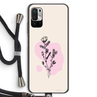 Roses are red: Xiaomi Redmi Note 10 5G Transparant Hoesje met koord