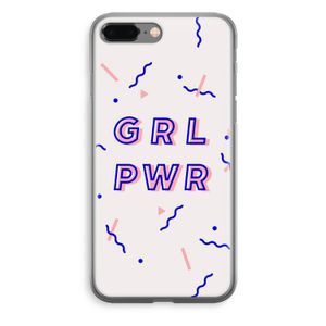 GRL PWR: iPhone 8 Plus Transparant Hoesje