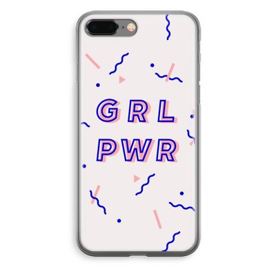 GRL PWR: iPhone 8 Plus Transparant Hoesje