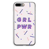 GRL PWR: iPhone 8 Plus Transparant Hoesje