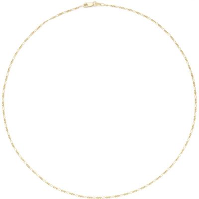 Glow 202.2189.45 Ketting Figaroschakel geelgoud 45 cm