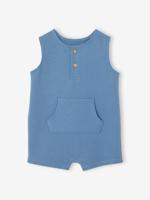 Fleece combi-short voor baby's blauw